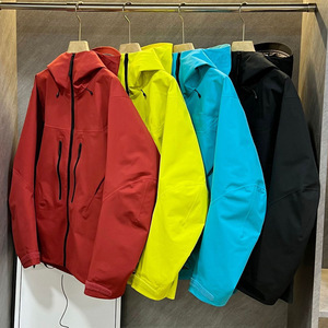 <span class=keywords><strong>Veste</strong></span> de Pluie Bomber Imperméable Respirante Unisexe Coque Rigide Hiver Automne Printemps Coupe-Vent Fermeture Éclair pour Randonnée et Équitation - Product Image 1