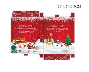 ปฏิทินของเล่น 24 ชิ้น ปฏิทินฟิดเจ็ต ปฏิทินป๊อปอิท ปฏิทินผ้าสักหลาดสำหรับเด็ก - Product Image 6