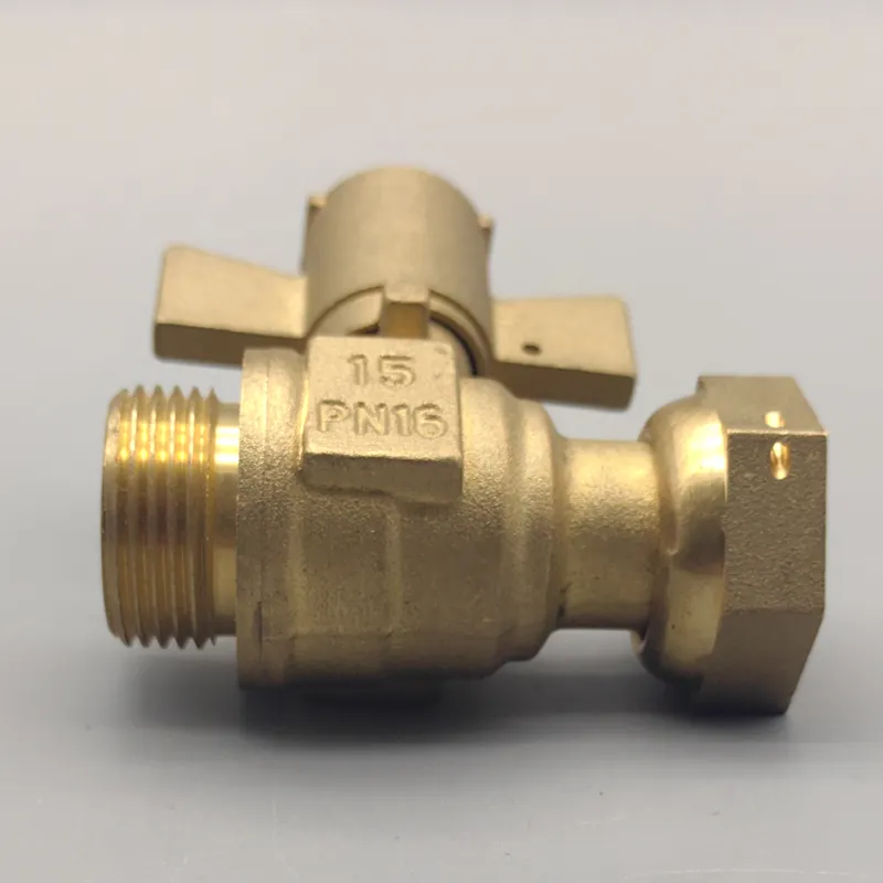 Customized Brass  1/2"-2" Brass lockable water meter Ball valve
