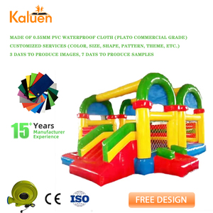 Blower açık şişme kale şişme slayt kale ile çocuklar için şişme zıplama evi ticari şişme atlama kalesi - Product Image 1