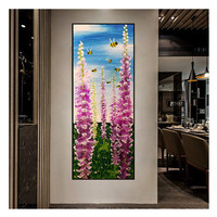 Peinture de diamant 5D personnalisée en fleurs, décoration de maison, fait à la main, point en croix, m