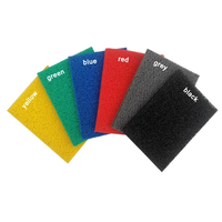 Karpet Lantai Desain Art Deco Anti-Selip Tahan Aus Berbahan PVC Mirip Karet Anti Api, Pesanan Khusus Pabrik untuk Garasi Bengkel