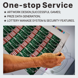 Tickets de tombola de Noël personnalisés en gros, gagnez un prix, promotion, bon <span class=keywords><strong>cadeau</strong></span>, marque ZhongDao, écologique, durable, impression sécurisée - Product Image 3