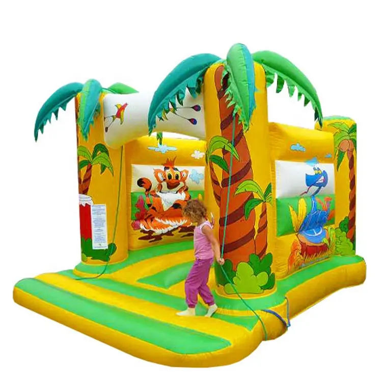 Beliebte aufblasbare Kinder Jumper Tiger Jungle Themed aufblasbare Bounce House Jumping Castle Heiße aufblasbare Hüpfburg <span class=keywords><strong>Preis</strong></span>