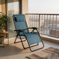 Chaise longue pliante d'extérieur portable de haute qualité, en tissu, réglable en hauteur, imperméable, séchage rapide, zéro gravité