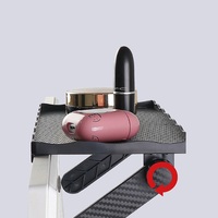 Support d'écran TV en plastique noir réglable Étagère supérieure Organisateur d'écran d'ordinateur Routeur sans fil mural Set-Top Box Utilisation d'outils