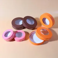Boîte cylindrique ronde en carton personnalisée et colorée pour chocolat, avec fenêtre, pour tube de crème corporelle