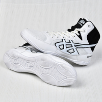 Zapatos de Lucha Profesional al por Mayor para Hombre y Mujer, Botas de Boxeo Transpirables de Caña Alta, Ligeras, para Entrenamiento de Artes Marciales y Combate