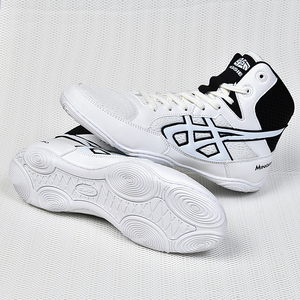 Zapatos de Lucha Profesional al por Mayor para Hombre y <span class=keywords><strong>Mujer</strong></span>, <span class=keywords><strong>Botas</strong></span> de <span class=keywords><strong>Boxeo</strong></span> Transpirables de Caña Alta, Ligeras, para Entrenamiento de Artes Marciales y Combate - Product Image 2