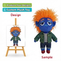 Peluches d'anniversaire personnalisées avec logo, jouets en peluche, peluche singe personnalisée, peluche souriante, poupée en peluche
