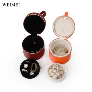 WEIMEI Personalized Jewelry <b>Box</b> Packaging Small Business Pendant <b>Earrings</b> Boxes with logo Luxury Round Jewelry Gift <b>Box</b> - Product Image 6