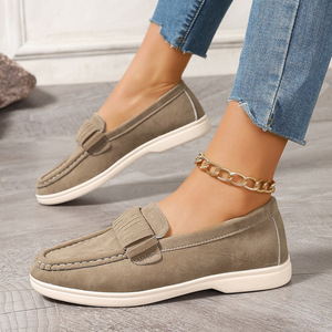 Zapatos Planos Casuales de Estilo Británico de Gamuza para Mujer, Novedad de Primavera, Talla Grande - Product Image 2