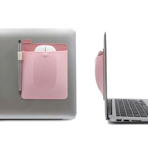 Estuche Protector de Tela Elástica Adhesiva Portátil para Ratón, con Portaplumas y Organizador de Cables para Laptop, Ideal para Regalo - Product Image 1