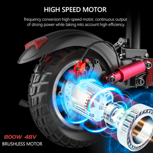 USA Stock Free Shipping 48V E Scooter 48V 800W Rear Motor 10inch Electric Scooter Adult 40-50KM Long Range Scooter - Product Image 5