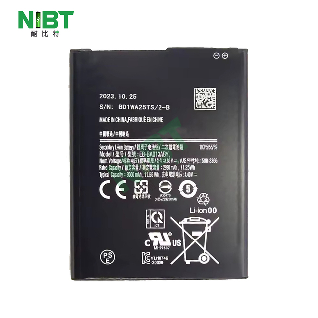 NIBT Wholesale EB-BA013ABY 4.4V 3000mAh 11.55Wh Lithium Mobile Phone Battery for samsung A01 CORE/M01 CORE