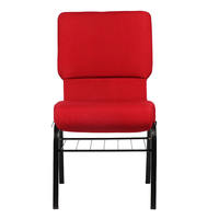 Chaises d'événement empilables durables et économiques en tissu rembourré pour conférences, auditoriums et églises – Vente en gros