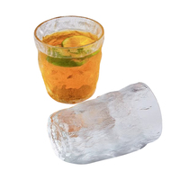 Verre à whisky texturé Glacier polyvalent avec base épaisse et robuste, gobelet givré pour whisky, brandy, cocktail, scotch, rhum, bar, pub
