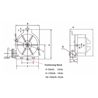 Table d'indexage CNC d'origine de 12 pouces avec mandrin de 250 mm, table d'indexage rotative pour fraiseuse
