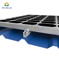 Pinces solaires pour carreaux en acier de couleur en forme de U Mini pince à rail pour montage de panneaux solaires sur toit en métal trapézoïdal