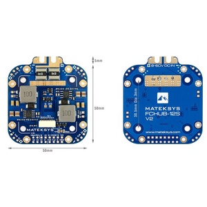 เมเทค ซิสเต็มส์ FCHUB-12S V2 บอร์ดจ่ายไฟ PDB 5V 12V BEC เซ็นเซอร์กระแสไฟในตัว 500mA 21 กรัม 55x50x6 มม. FPV Xclass - Product Image 1