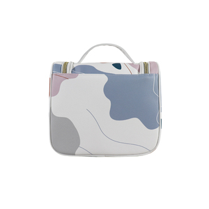 Anti-Theft Waterproof Portable Fashionable <b>Large</b> Zipper Closure Ladies Cute Candy Square PU Leather Daily <b>Makeup</b> Cosmetic <b>Bag</b> - Product Image 2