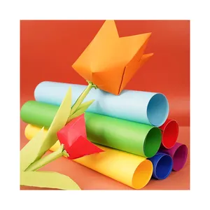 A4 80g Color Copy Paper Children Cuttings Painting Handmade Origami Production Materials DIY Greeting Card