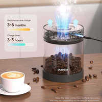 Boîte à café sous vide de 0,5 L (8,8 oz, 250 g) en acier inoxydable, hermétique, pour le stockage des grains de café, fonctionnement à un bouton, boîte compacte pour le café