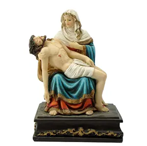 Top Grace Custom Made Fiberglass Large Fiberglass Resin Pieta Statue Figurine Religious Statue