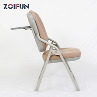 Chaise d'étude pliante de 14 pouces, siège PU en tissu éponge doux et confortable, avec dossier, siège OEM ODM de l'usine de meubles direct chinois