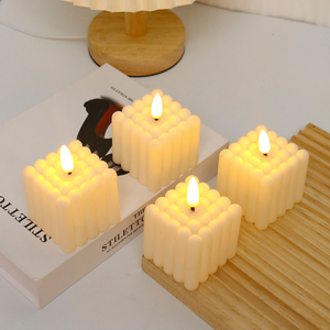 Bougie à <span class=keywords><strong>LED</strong></span> sans flamme Bougies électriques à la citrouille <span class=keywords><strong>Lampe</strong></span> à piles <span class=keywords><strong>Photophore</strong></span> scintillante <span class=keywords><strong>pour</strong></span> Thanksgiving Mariage Décoration de Noël - Product Image 4