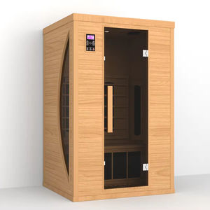 Calentador de panel de carbono para sala de <span class=keywords><strong>sauna</strong></span> infrarroja de tamaño de 2 personas con vidrio de <span class=keywords><strong>luna</strong></span> creciente - Product Image 3