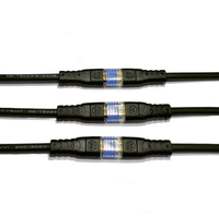 Kabel Konektor Pria-Wanita Tahan Air Inti Tembaga 2 Inti 0.5/0.75 Mm Kabel Sambungan Cepat Industri Catu Daya LED