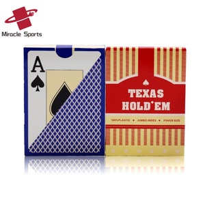 MIR Eco-Friendly Grand Caractère Pliant Texas Hold'em Poker <span class=keywords><strong>Solitaire</strong></span> Imperméable et Résistant à l'Usure Fabriqué en Plastique Durable - Product Image 3