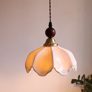 Lámpara Colgante Pequeña <span class=keywords><strong>de</strong></span> Cerámica con Forma <span class=keywords><strong>de</strong></span> Flor <span class=keywords><strong>de</strong></span> Latón Estilo Medieval para Barra <span class=keywords><strong>de</strong></span> Cama, Mostrador, Vestíbulo, Pasillo, Escaparate. - Product Image 5