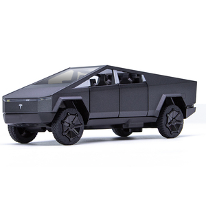 Fabricación OEM, Modelo de Auto de Juguete de Metal Fundido a Presión a Escala 1:32, Camioneta <span class=keywords><strong>Tesla</strong></span> con Luz y Sonido, Funciona con Baterías AG13 - Product Image 4