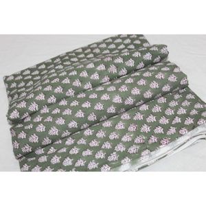 Handmade Textile Hand Block Printed Cotton Fabric Wholesale Lightweight Cotton Fabric Indian Floral Dress Making Fabric - Product Image 1