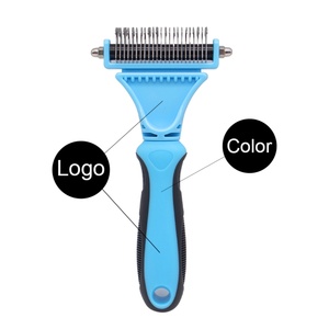 Peine para Mascotas con Logotipo Personalizado de Doble Cara para Eliminar el Pelo Muerto y Desenredar el Subpelo de Perros y Gatos - Product Image 3