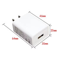 Chargeur USB rapide 5V2A de haute qualité personnalisé pour téléphone, écouteurs et appareil photo avec prise US/EU, certifié CE/FCC, adaptateur portable