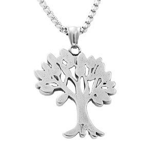 Colgante Árbol de la Vida, Collar de Acero Inoxidable para Hombre, Estilo Retro Punk 19028 - Product Image 2