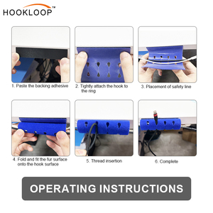 Mới đến màu Đỏ chức năng kép Cáp tay áo móc vòng dây quản lý kết hợp giữ dây dây dây bàn tổ chức dây móc và vòng lặp - Product Image 6