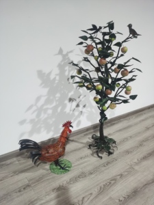 LINCAI Vase irrégulier en <span class=keywords><strong>fonte</strong></span> enduit de poudre pour intérieur/extérieur Présentoir de plantes décoratives pour <span class=keywords><strong>jardin</strong></span> - Product Image 3