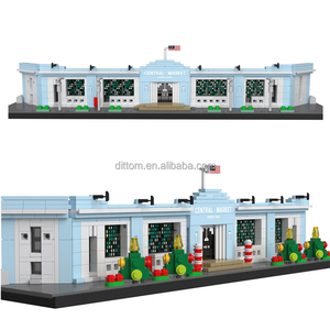 السوق المركزي في كوالا لومبور-من مجموعة مكعبات بناء عمارة تراثية حضرية ماليزية بإطلالة على الشارع (1: مقياس) - Product Image 1