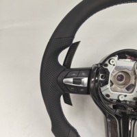 Volants en cuir pleine fleur avec garniture en carbone, livraison directe pour BMW F10/F15/F16/F20/F30/F31/F35/F36 M3