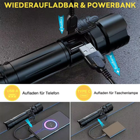 Offre Spéciale Xhp70 p90 Linterna Flash Light Aluminium Type C Haute Lumen Torche Étanche USB Charge Tactique Led Lampe De Poche Extérieure