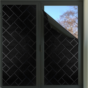 No Glue Black/White PVC <strong>Vinyl</strong> Window Film <strong>Blackout</strong> Window Film - Product Image 5