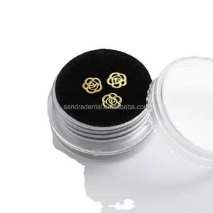 Venta Caliente: Gemas Dentales Sandra, Chapadas en Oro Sólido de 18K, con Parte Posterior Plana, Accesorios Multiusos para Blanqueamiento Dental, Venta al Por Mayor Personalizada - Product Image 2