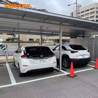 Système de carport solaire étanche 10 kW à installation facile, structure de stationnement photovoltaïque en aluminium, parking solaire moderne