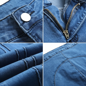 2025 femmes taille haute cloche bas Flare Denim jean à enfiler maigre coupe droite botte coupe Style respirant conception - Product Image 1