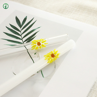 Blumen glas Stroh 152mm farbiges Boro silikat glas Stroh mit Design Blumen Charme Transparente gerade Stroh Bar Zubehör