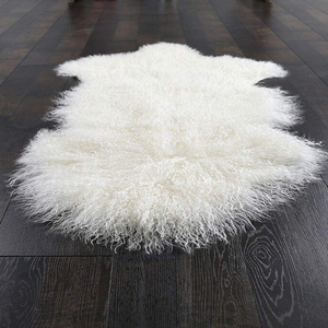 Musterexemplar Großhandel Tibetischer Schaffell-Teppich Mongolischer Teppich Tierfell-Teppich Großformatige Decke Echter Fellteppich - Product Image 4